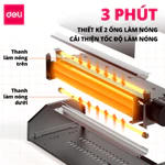 (VOUCHER 100K) Máy Ép Nhiệt Khổ A3 A4 Deli Máy Ép Plastic Bảo Vệ Tài Liệu Máy Cán Màng Ảnh Sắc Nét - Công Suất 400W — ảnh 4