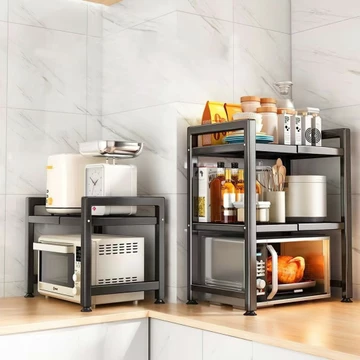 Kệ Để Lò Vi Sóng Giá để bát đĩa Kệ Lò Vi Sóng 1 tầng 2 tầng Kệ Để Đồ Kệ để bếp kệ nhiều tầng PEACH