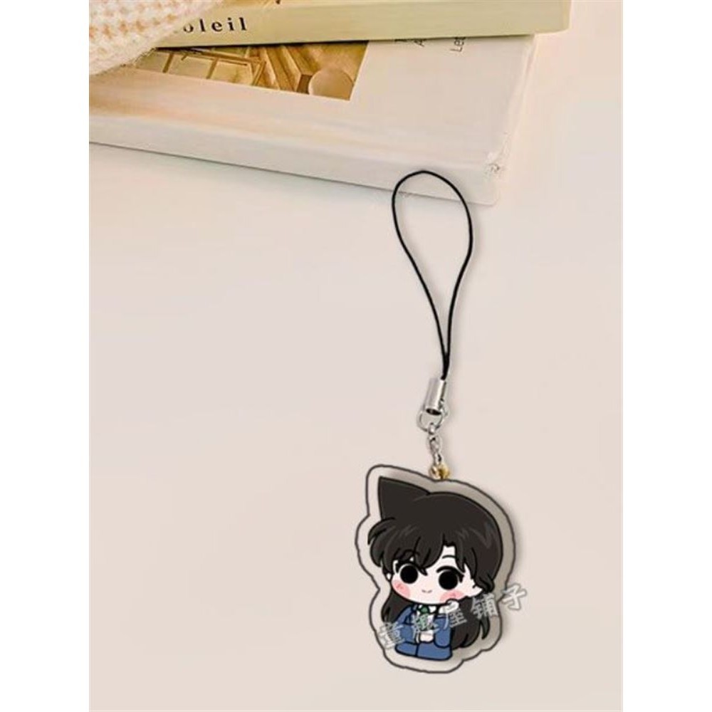 Thám tử Conan Dây buộc điện thoại di động Dây buộc dễ thương Conan Gin Haibara Ai cao cấp vỏ điện thoại di động dây