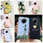Ốp lưng Redmi Note 9 5G Note9T Thẩm mỹ sang trọng Phim hoạt hình dễ thương Mèo Bướm Silicon đen Chống sốc TPU mềm Ốp lưng Redmi Note 9T Vỏ điện thoại