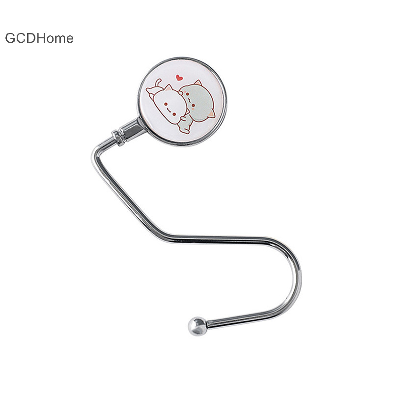 Gcdhome 1 Túi Gấp Di Động Móc Treo Ví Túi Xách Có Thể Gập Lại Móc Bàn Nữ Túi Xách Người Tổ Chức Văn Phòng Bàn Bên Móc HOT