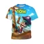 Tương tác Talking Tom thế giới trò chơi Áo thun 3D-kidscartoon mèo vui nhộn tay ngắn