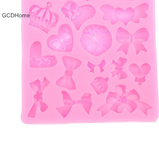 Gcdhome Vương Miện Nơ Hình 3D Bánh Fondant Khuôn Silicon Cho DIY Polymer Đất Sét Khuôn Nhà Bếp Sô Cô La Bánh Ngọt Bánh Trang Trí Dụng Cụ HOT