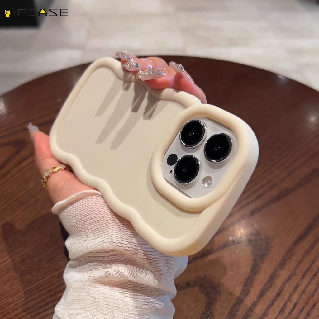 Dành Cho OPPO Reno 11 F 10 Pro 11F 11A A 8 8T 8Z 7Z 7 Lite 4G 5G Ốp Điện Thoại 3D Stereo Wave Macaron Nhiều Màu Sắc Kẹo Mờ Mờ Dễ Thương Đơn Giản Vỏ Silicon Mềm