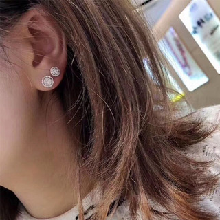 S925 Bạc Zircon Bông Tai Thời Trang Đơn Giản Trang Sức Bông Tai Nữ Quà Tặng Cưới Bán Buôn