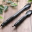 Kẹp thức ăn màu đen bằng thép không gỉ 3 kích thước 24/30/35cm