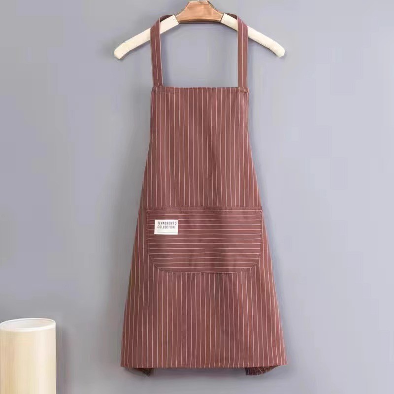 Dài Tay Dày Tạp Dề Cotton Nữ Hộ Gia Đình Nấu Ăn Nhà Bếp Smock Chống Bẩn Thoáng Khí Phục Vụ Phục Vụ Công Sở Quần Áo Người Lớn Tạp Dề