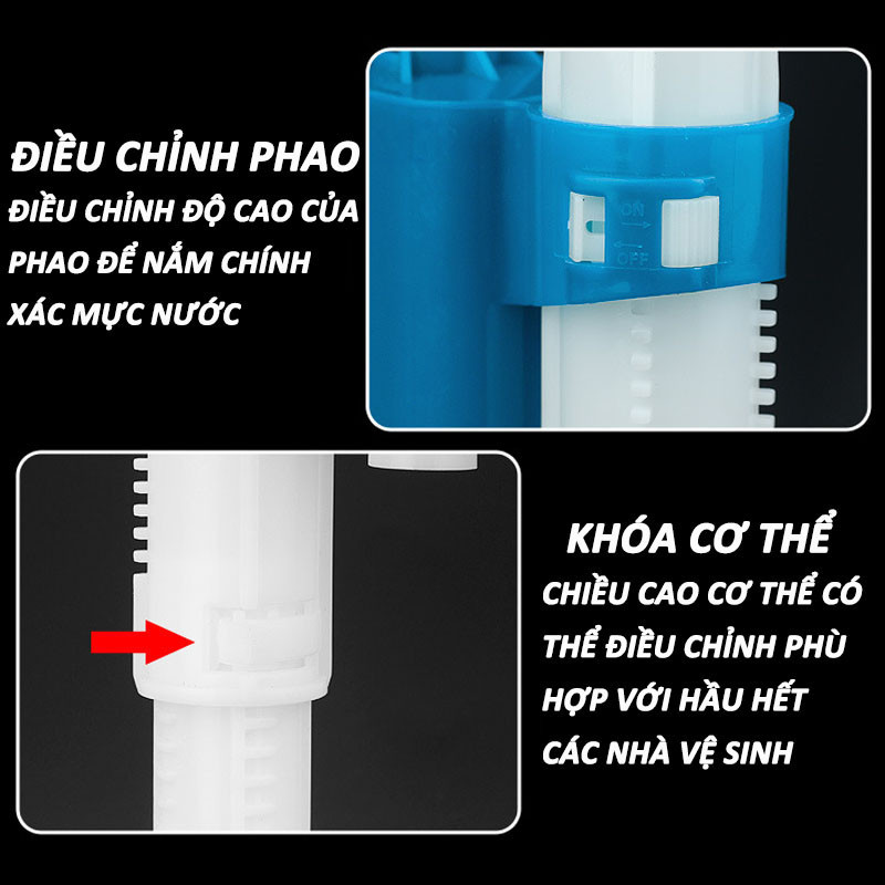 Cụm van cấp nước cho bồn cầu cao cấp– chịu áp lực cao,Chịu Áp Lực Cao，Cấp Nước Nhanh，điều chỉnh được chiều cao phao