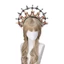 OXXGGKAO Mẹ Thiên Chúa Băng Đô Quấn Tóc Vương Miện Băng Đô Chất Liệu Nữ Cosplay Trang Phục Mũ