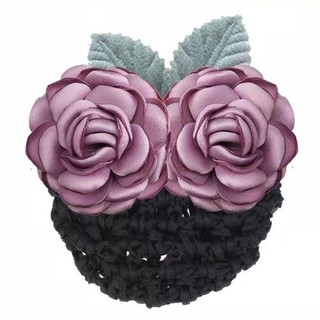 Vỏ bọc tóc hoa SMILE, Phụ kiện tóc hoa Snood Hairnet Hair, Mũ đội đầu tóc có thể tháo rời Barrette với cho nhân viên khách sạn ngân hàng