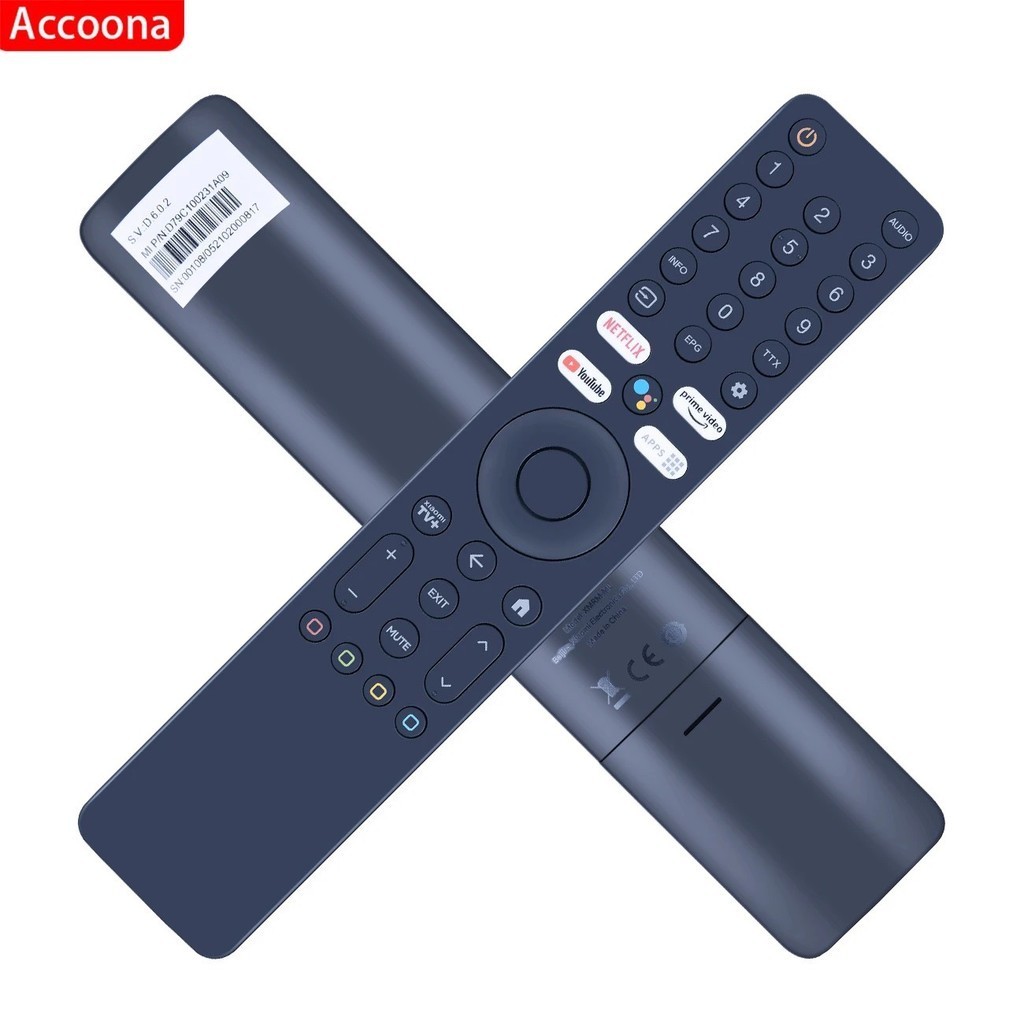 Đều khiển remote từ xa tivi xiaomi L43M8-A2SEA giọng nói 4 nút trắng - tặng pin