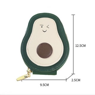 [Giao hàng từ Việt Nam] Ví đựng thẻ Mini FURNICLICK, Hộp đựng thẻ 11 túi đựng thẻ hình quả bơ hoạt hình, Da PU chất lượng cao Danh thiếp sức chứa lớn dành cho nam