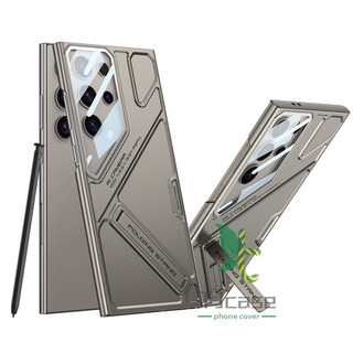 Vỏ Giáp Chân Đế Cho Samsung Galaxy S25 S24 S23 S22 Vỏ Bảo Vệ Phim Ống Kính Cường Lực Siêu