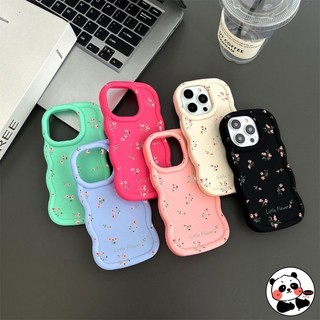 Ốp Sóng 3D Cho Realme 13 12 11 Pro Plus NFC 12X 11X 5G 4G 12 + Vỏ Đơn Giản Hoa Dễ Thương Màu Macaron Mềm Mờ Vỏ Điện Thoại