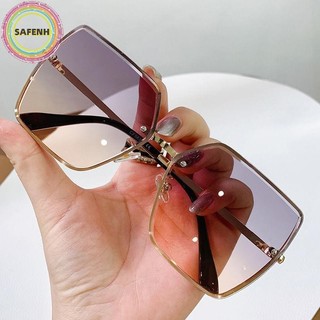 Kính râm không vành cổ điển SAFENH dành cho nữ Xu hướng mới Khung lớn Màu Gradient Kính nam đa năng Kính mắt VN