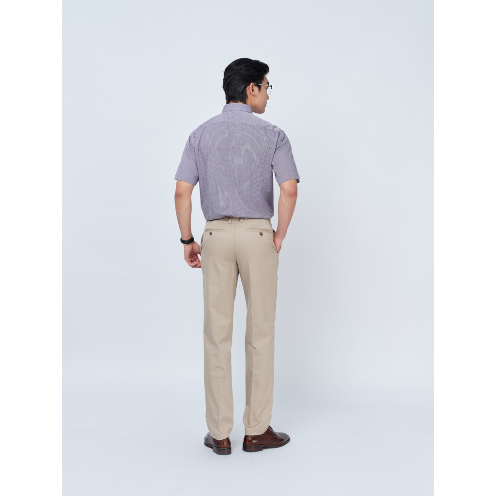 Quần Khaki 1 ply VIETTIEN SMART vải cotton phom REGULAR VT00000301