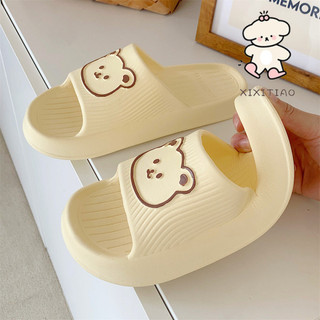 Xixitiao Dép Hình Gấu Dễ Thương Dành Cho Nữ Kiểu Dáng Mùa Hè Mới Đế Mềm Eva
