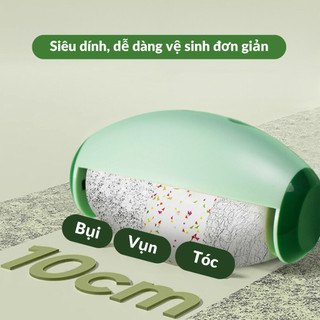 Cây Lăn Bụi Quần Áo Lăn Bụi Silicon Siêu Dính Cây Lăn Lông Mèo Mini Tái Sử Dụng CLB01 - NGÓI HOME