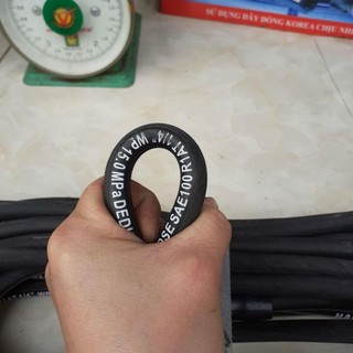 Dây Rửa Xe LÕI THÉP 20 Mét, 15 Mét, 10 Mét, ren 13 ,14mm lắp máy rửa xe động cơ, dây curoa