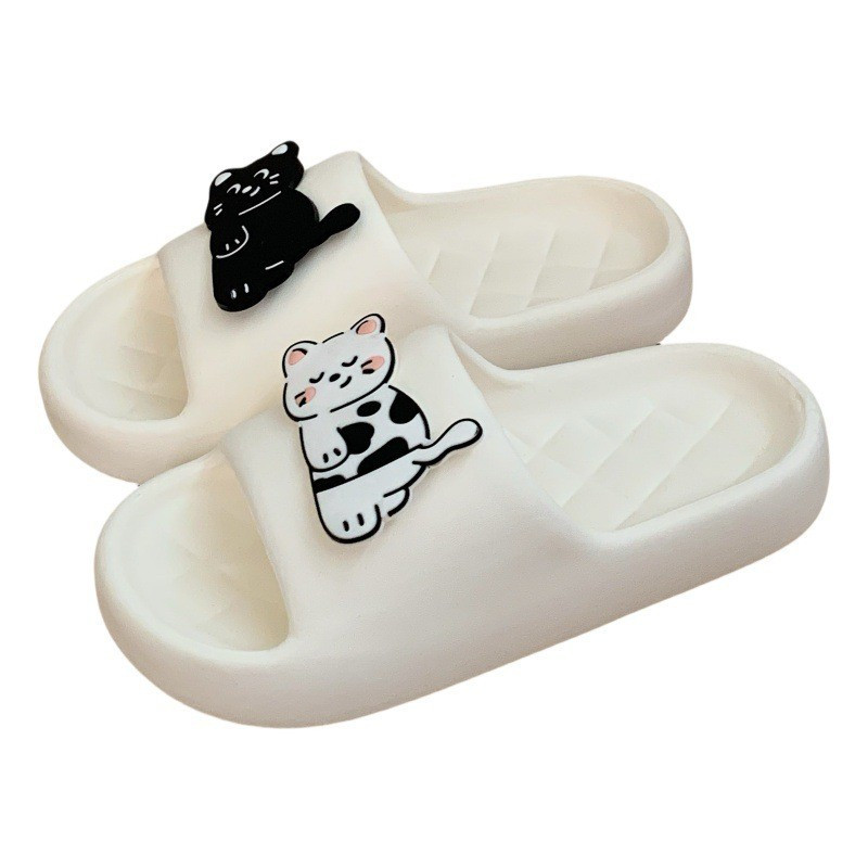 Xixitiao Sandal Nam Nữ Tình Yêu Mèo Con eva Trong Nhà Thoải Mái Đế Mềm Mùa Hè