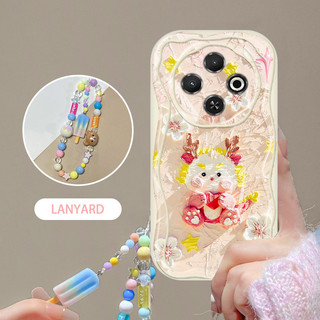 Ốp Điện Thoại YBD Cho Tecno Spark 30C Spark 30 4G Kl5 Kl5n Kl6 Sáng Tạo Tranh Sơn Dầu Sstyle Vỏ Mềm Có Vòng Tay