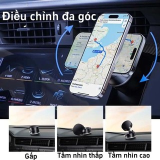 Giá Đỡ Điện Thoại Từ Tính, Cốc Hút Chân Không Từ Tính Gấp Xoay 360° Đa Năng