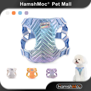 Hamshmoc Thời Trang Chó Dây Nhẹ Có Thể Điều Chỉnh Cún Con Dây Đeo Ngực Mềm Mại Thoải Mái Áo Vest Nhỏ Vừa Chó Đi Bộ Ngoài Trời