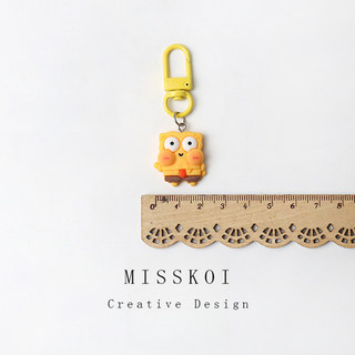 MISMEMO Hoạt Hình Dễ Thương SpongeBob SquarePants Pie Star Móc Khóa Túi Ba Lô Độc Đáo Đơn Giản Hàng Ngày Phụ Kiện