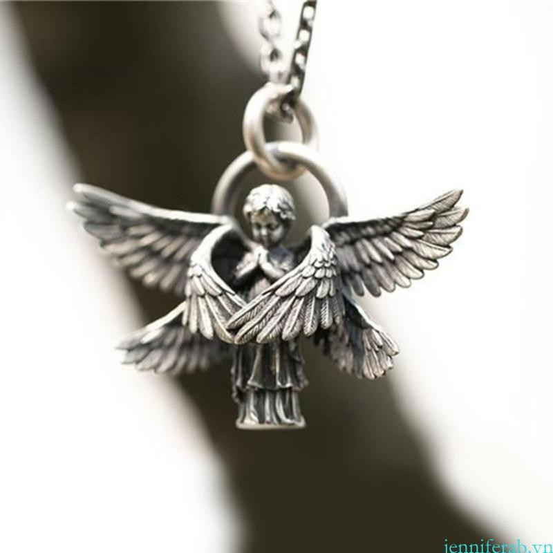 Jenniferab Nổ Seraphim Vòng Cổ Châu Âu Mỹ Cánh Thiên Thần Mặt Dây Chuyền Vòng Cổ