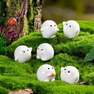 Hoạt Hình Mini Dễ Thương Bánh Bao Nhỏ Yêu Tinh Động Vật Đồ Trang Trí Rêu Micro Phong Cảnh Làm Vườn Trang Trí DIY Trang Trí Phụ Kiện Để Bàn Mini Knick