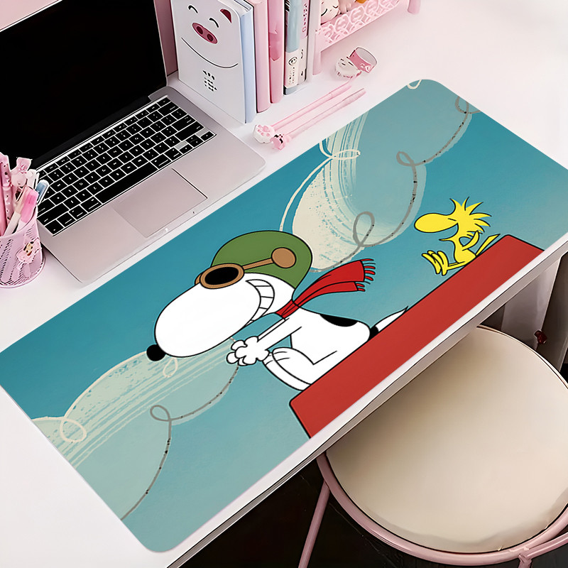 Miếng Lót Chuột Lớn Dễ Thương Anime Mousepads Kawaii Bàn Thảm Hoạt Hình S-noopy Phụ Kiện Văn Phòng Thảm Để Bàn Pc Laptop Cao Su Chuột Thảm