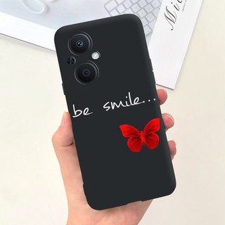 Oppo Reno7 Z 5G / Reno8 Z 5G Vỏ Điện Thoại Họa Tiết Bướm Hoa Đẹp Reno 7Z 8Z 5G CPH2343 Ốp Silicon Mềm Màu Kẹo