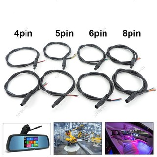 Diy 4 / 5 / 6 pin core Jack DVR Xe Ô Tô Cáp Nối Dài Camera Màn Hình HD Xe Quan Sát Phía Sau / Dự Phòng Camera Dây Nam Nữ Cắm Dây F @ VN