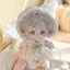 【Bingo】Búp bê cotton 20 cm có bộ xương, đồ chơi nhồi bông [có quần áo được chỉ định] búp bê mặc đồ dễ thương, tóc bạc, búp bê nhồi bông, quà tặng cho bé gái (0271)