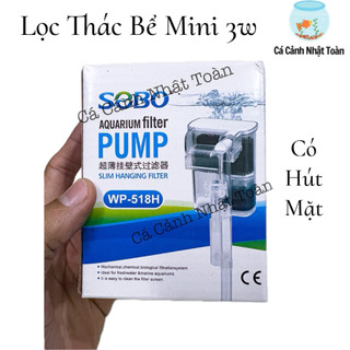 Lọc Thác Sobo Wp 518h cho bể cá mini 3,5w (Có lọc váng) Sale