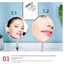 Gương mỹ phẩm đôi FAVORITEGOODS, Gương trang điểm thủy tinh hợp kim sắt carbon, Gương hình bầu dục màu bạc di động