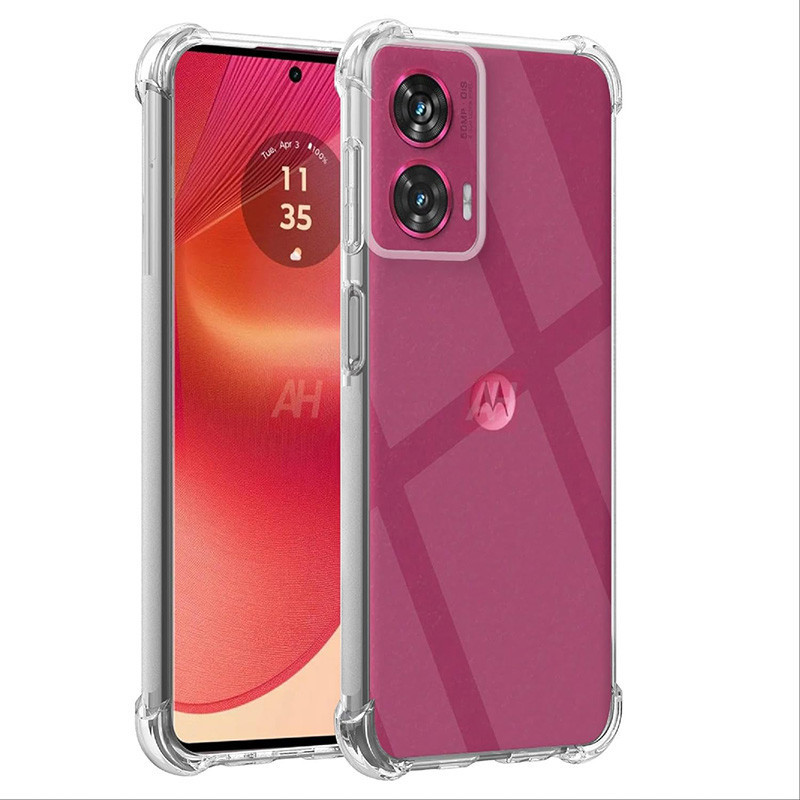 Dành Cho Motorola Edge 50 Fusion Mềm Chống Sốc Pha Lê Gel Trong Suốt TPU Chống Sốc