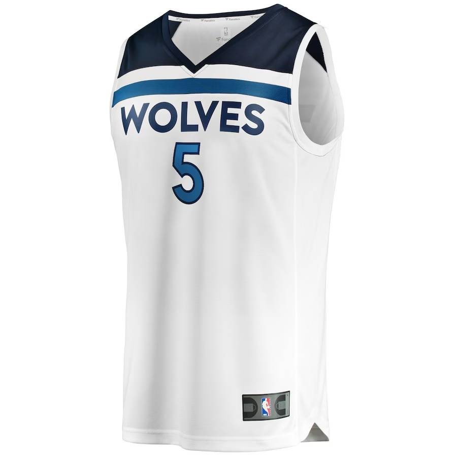 Áo bóng rổ NBA Minnesota Timberwolves phiên bản Icon của Anthony Edwards - Màu trắng, phù hợp từ trẻ em đến người lớn, nhiều size
