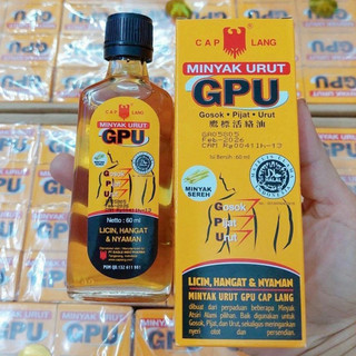 Dầu Gừng Sả Xoa Bóp & Mát Xa GPU Minyak Urut 60ml