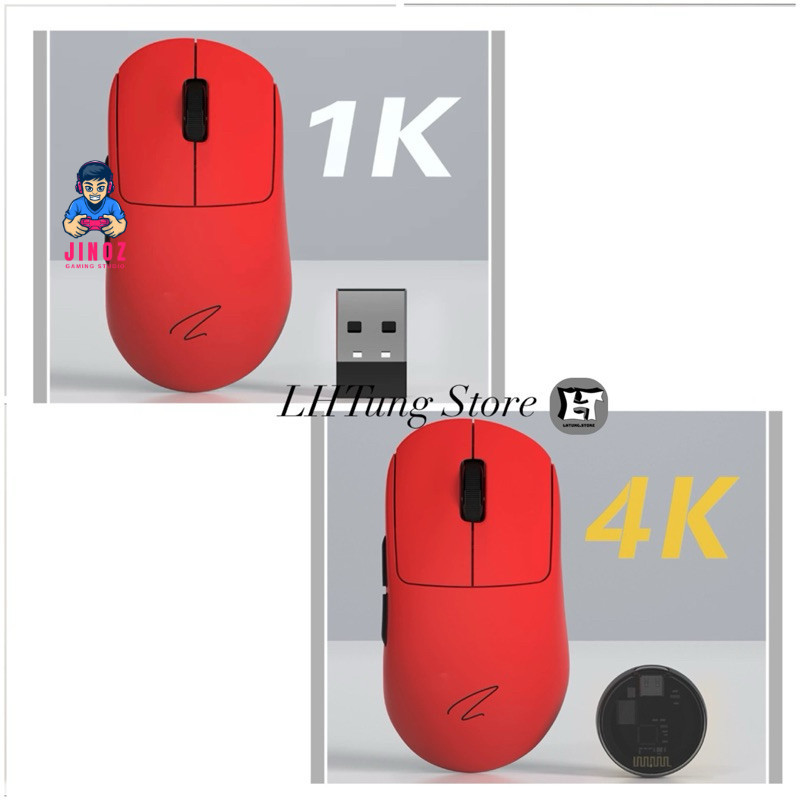 Chuột không dây Zaopin Z2 4K | 3 mode | Hotswap | PAW3395 (Tặng kèm miếng dán chống trượt)- Jinoz Gaming Studio | BigBuy360 - bigbuy360.vn
