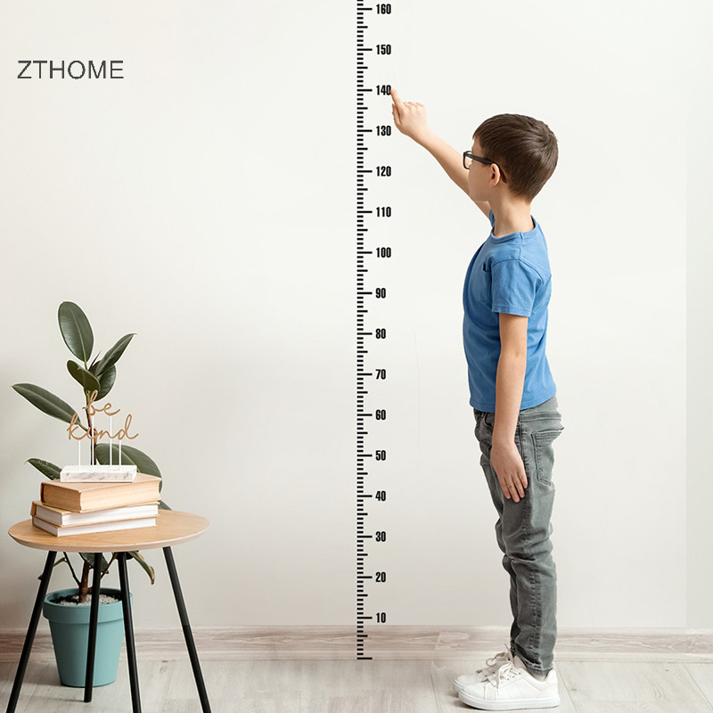 Zthome Hoạt Hình Cân Chiều Cao Dán Tường Đo Sáng Tạo Chiều Cao Trẻ Em Thước Trưởng Thành Biểu Đồ Tường Tự Dính Đề Can Trang Trí Phòng HOT
