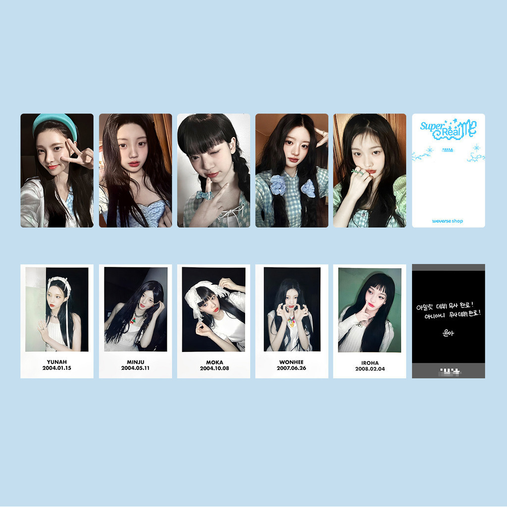 1-8 Chiếc ILIT Trưng Bày YouTube Lomo Cards PHIM ĐIỆN STATION Super Real Me Album ID Ảnh Ra mắt đặc biệt Live Lucky Photocard YUNAH MINJU MOKA WONHEE IROHA Bưu Thiếp Nhanh YM