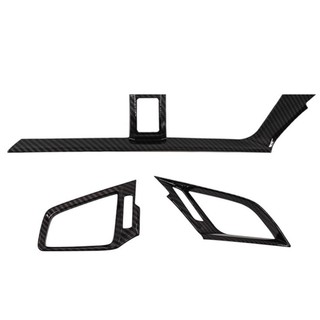 Lookshow 3 Bảng Điều Khiển Sợi Carbon AC Lỗ Thông Khí Ổ Cắm Bao Viền Khung Cho Xe Honda Civic Sedan 2016-2021 Q7Z5