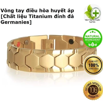 Vòng Đeo Tay Điều Hòa Huyết Áp Nhật Bản Nam, hỗ trợ Ổn Định Huyết Áp, Phòng Đột Quỵ, Giảm Mỏi Mệt, Bản lớn- Giá Sốc