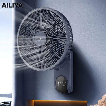 AILIYA Quạt điện treo tường phẳng treo tường quạt điện điều khiển từ xa phòng tắm quạt tuần hoàn không khí quạt treo tường