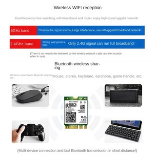 Thẻ WiFi 8260 8260NGW + Mô-đun thẻ không dây 2XAntenna 867M cho AC 8260