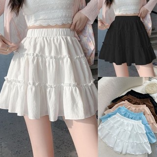 Chân váy nữ dáng xòe hai tầng NHỎ CLOTHING chất xốp đũi mềm mịn mặc mát phong cach tiểu thư có bigsize 50-95kg CV409