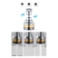 Vòi phun vòi bếp DELMER, 3 chế độ phun tiện lợi Vòi phun 360 độ, Phụ kiện nhà bếp Vòi phun tiết kiệm nước bền chống bắn có thể điều chỉnh