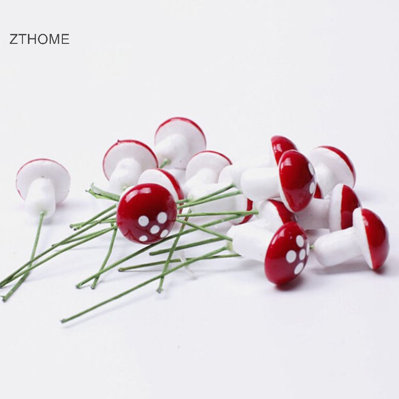 Zthome Hot! 60 Chiếc Nấm Nhân Tạo Vườn Cổ Tích Nhựa Thủ Công Trang Trí Sân Vườn HOT
