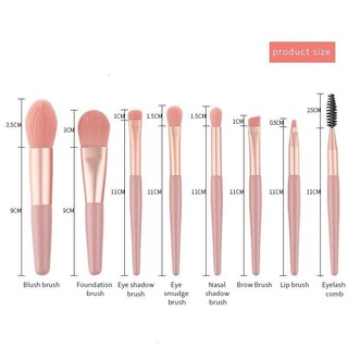 Set 8 Cọ Trang Điểm Mini Tiện Dụng